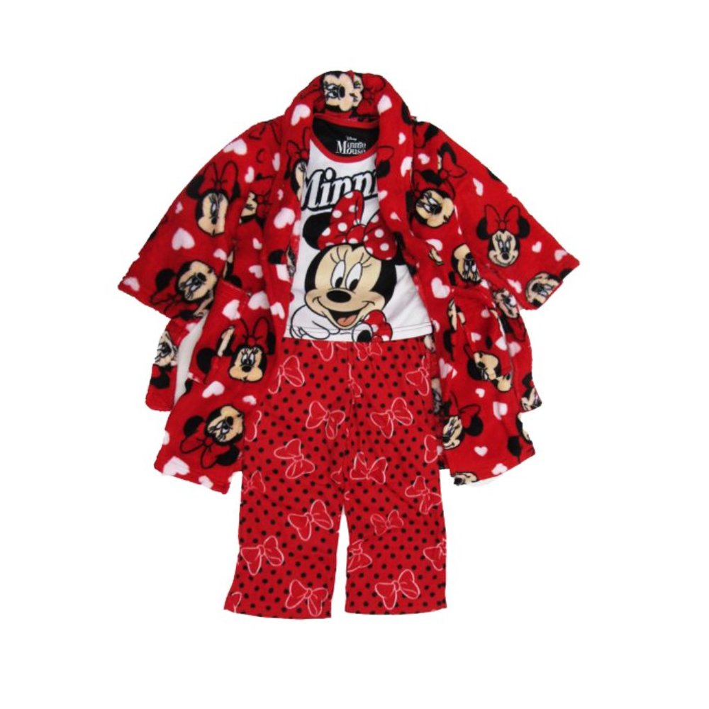 Disney LITTLE GIRLS Red Minnie Mouse 3pc Pajama